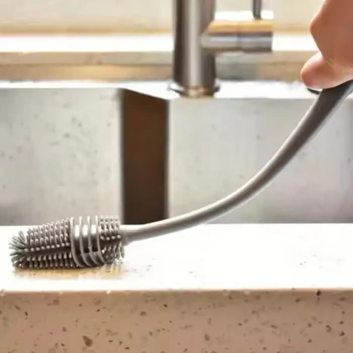 Brosse de nettoyage de verre de bouteille de boisson à Long manche de 28cm