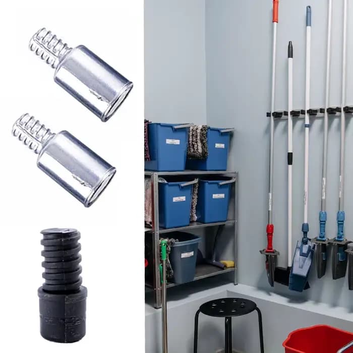 Adaptateur de balai avec poteaux d'extension filetés