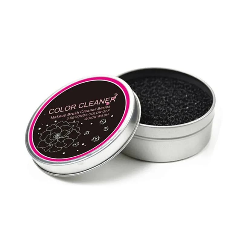 Éponge nettoyante pour pinceaux de maquillage, outil nettoyant rapide pour fard à barrage