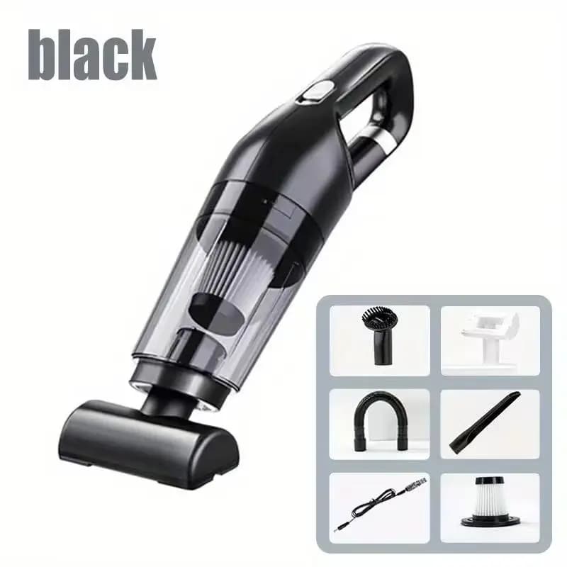 Aspirateur portable sans fil, mini, puissant, pour voiture et maison, pour la poussière et les poils