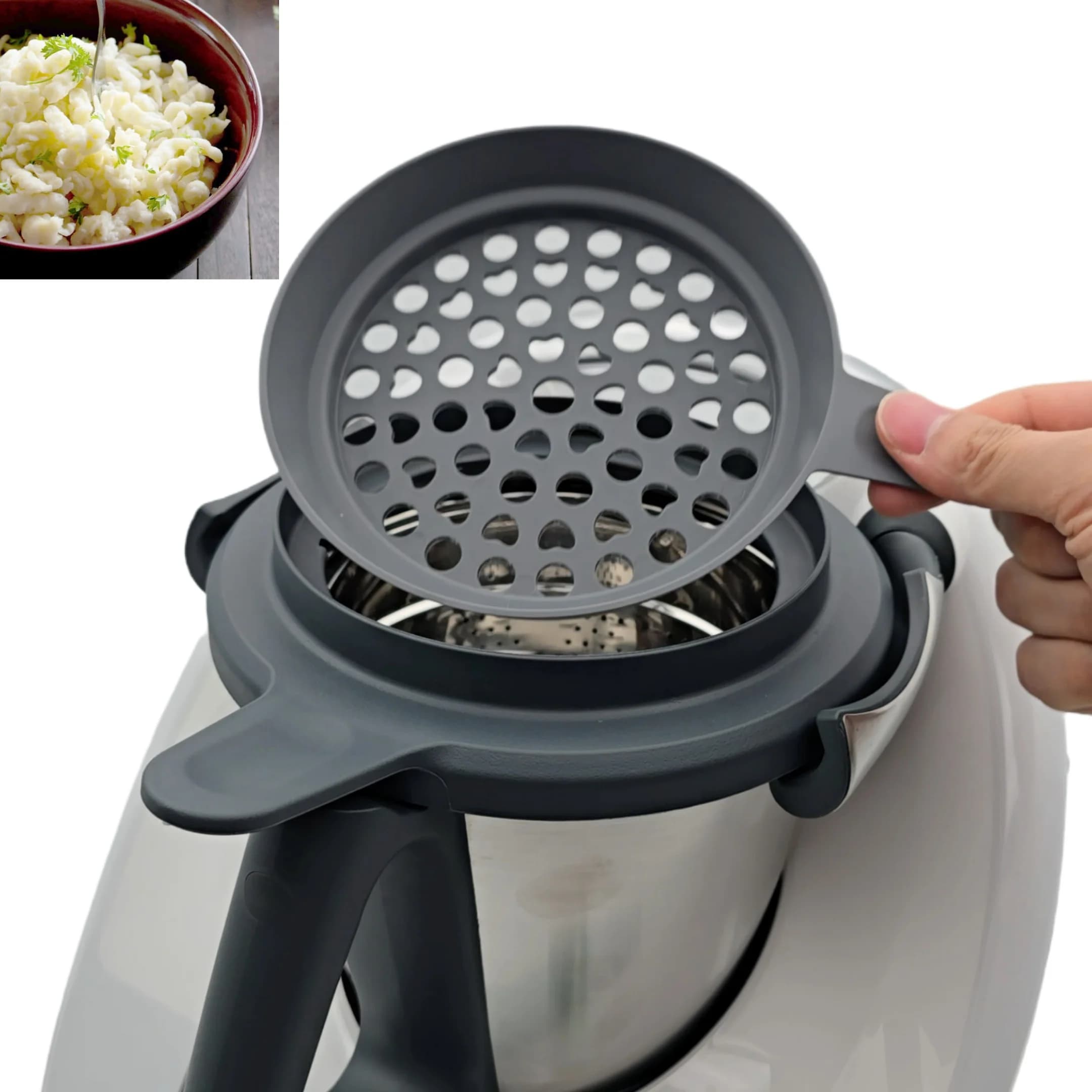 Distributeur de pâte avec poignée pour Thermomix TM6 TM5, ensemble de fixation pour fabricant SPAETZ