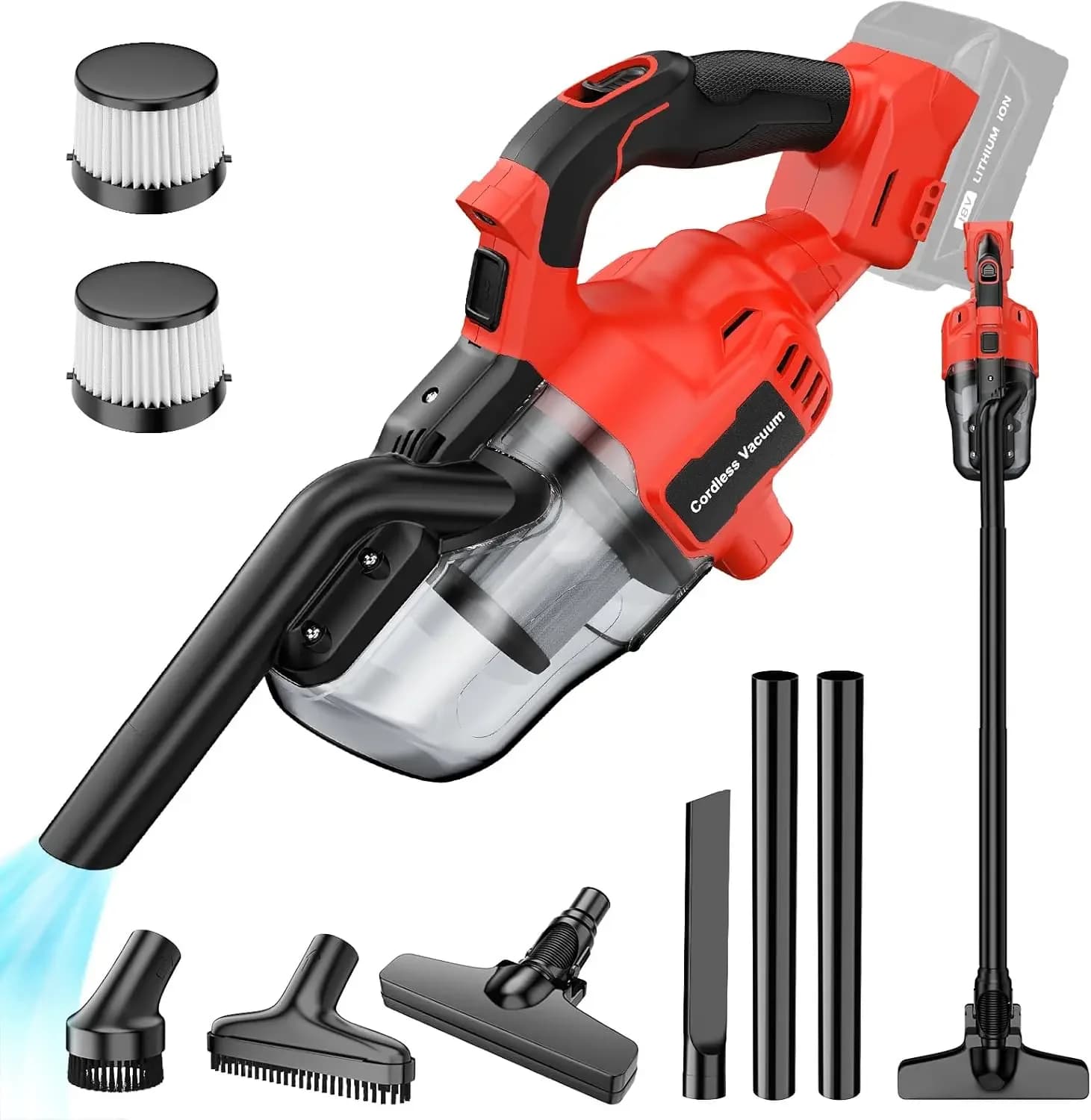 Aspirateur à main sans fil 5 en 1 pour batterie Milwaukee 18V, aspirateur électrique portable pour s