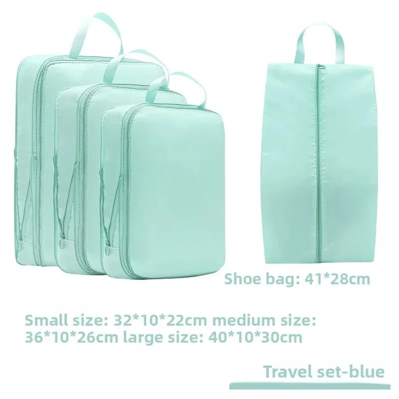 Ensemble de sacs de rangement pour voyage, excellent organisateur de bagages avec trousse de toilett