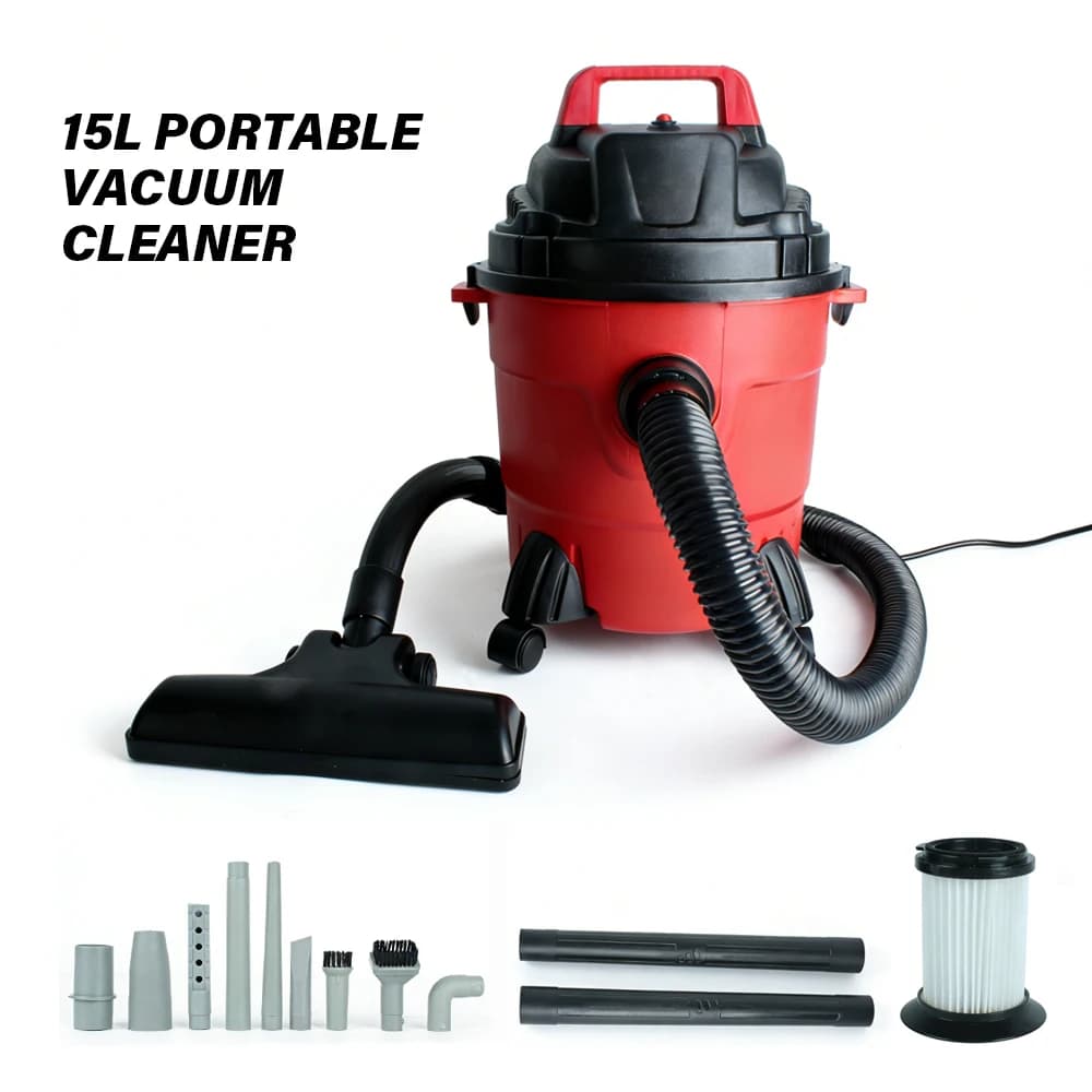 Aspirateur eau et poussière Tungfull 15L, aspiration puissante, pour la maison, le garage et l'ateli