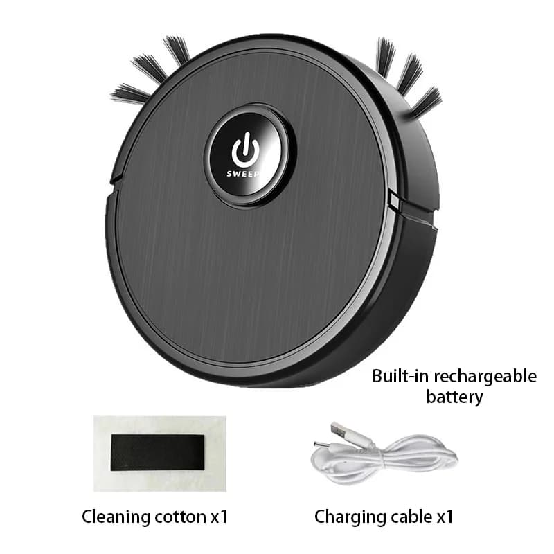 Aspirateur robot intelligent 3-en-1 Lenovo, aspiration puissante de 6000 Pa, fonction de balayage et