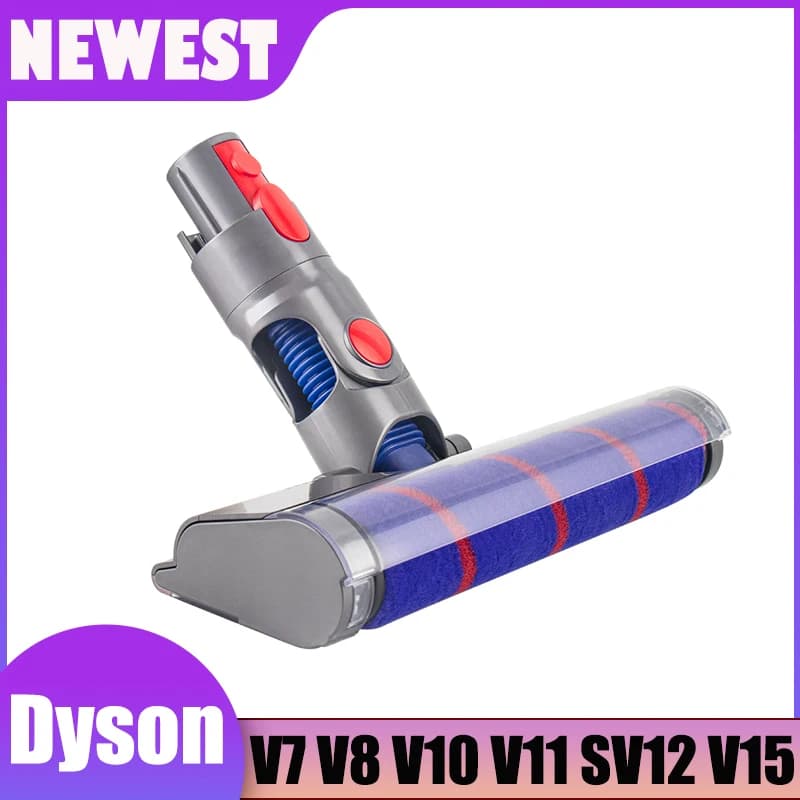 Tête de brosse à rouleau souple et mince pour aspirateurs Dyson V7 V8 V10 V11 SV12 V15, pièces détac
