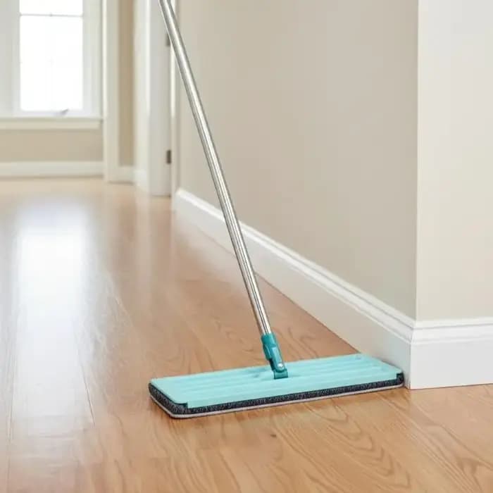 Serpillère plate à essorage mains libres, avec tampons en microfibre, pour nettoyage humide ou sec, outil de nettoyage domestique