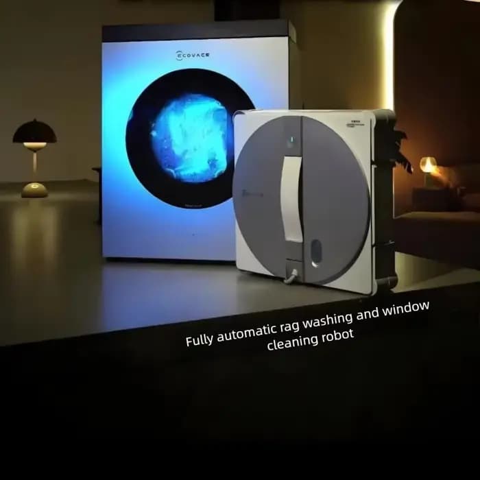 Nouveau ECOVACS WINBOT W3 2026 – Nettoyage automatique des vitres, pulvérisation d'eau, essuyage hum