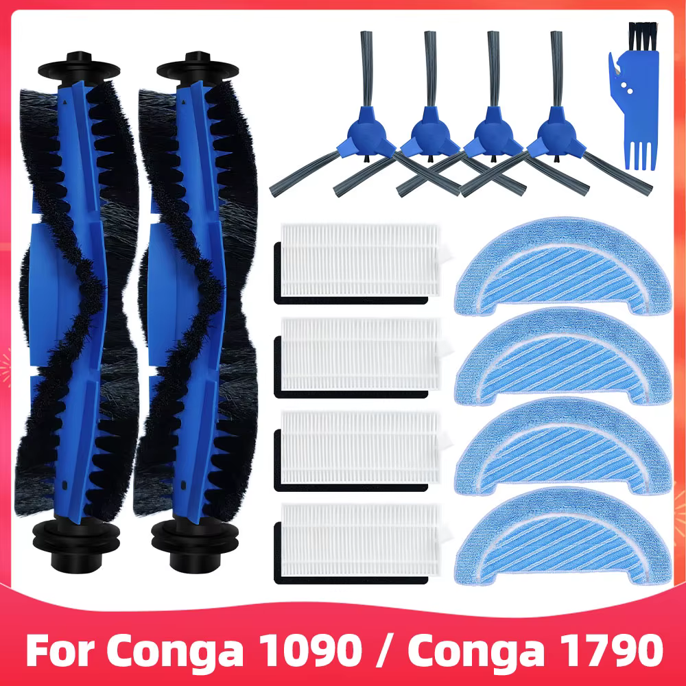 Pièces de rechange pour aspirateur Robot Cecotec Conga 1090 1790 Titanium Ultra, accessoires, brosse
