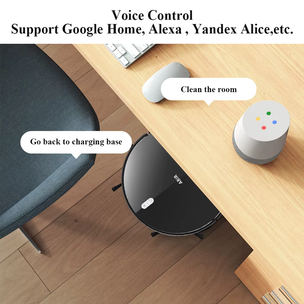 Aspirateur robot ABIR G20S, Navigation sur carte IA, partition super intelligente, avec mémoire,app