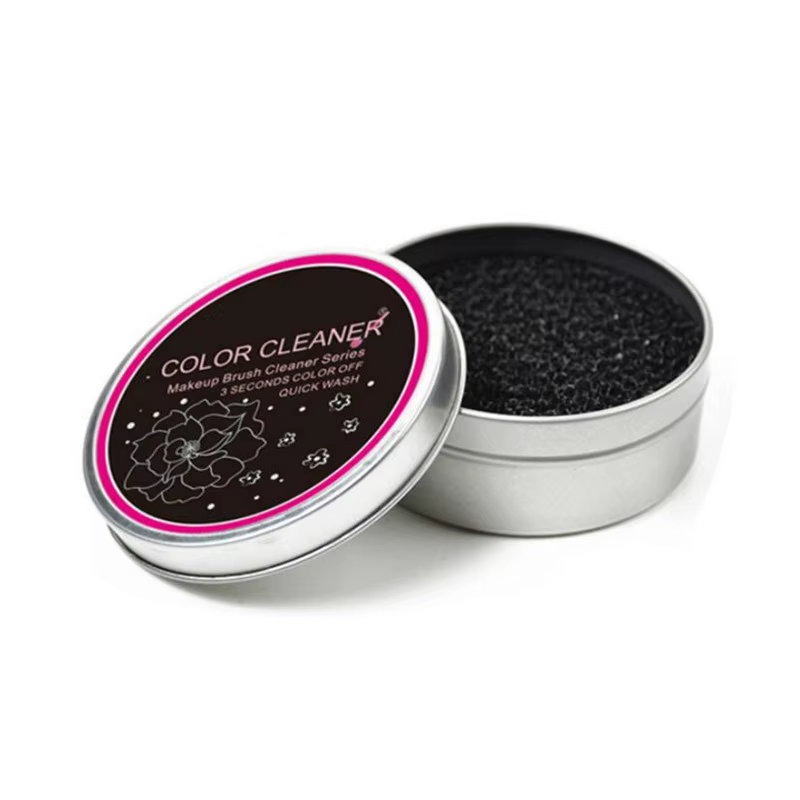 Éponge nettoyante pour pinceaux de maquillage, outil nettoyant rapide pour fard à barrage