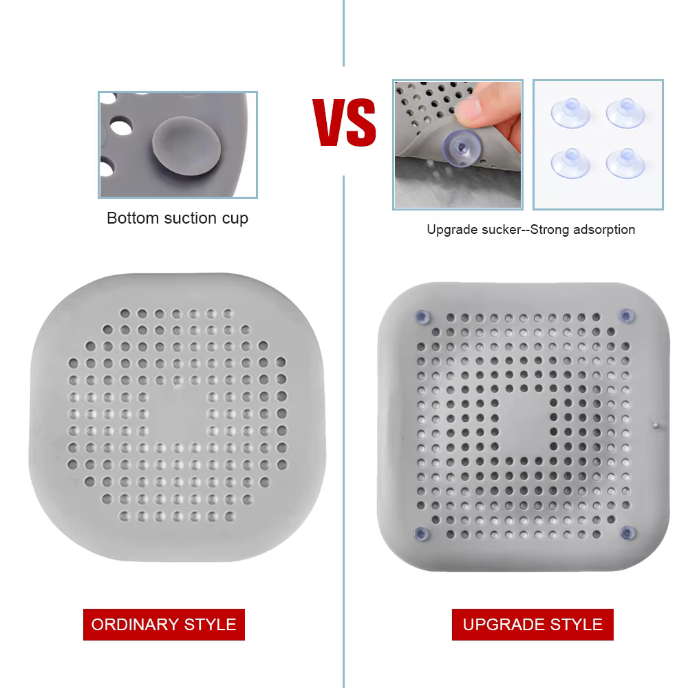 Filtre à cheveux en Silicone pour évier, filtre Anti-blocage, baignoire, douche, bouchon de vidange