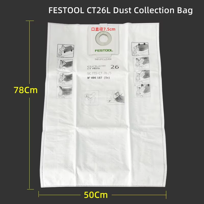 FESTOadvocate-Aspirateur de sol sec d'origine allemande, sac de gril, filtre à poulet, accessoires d