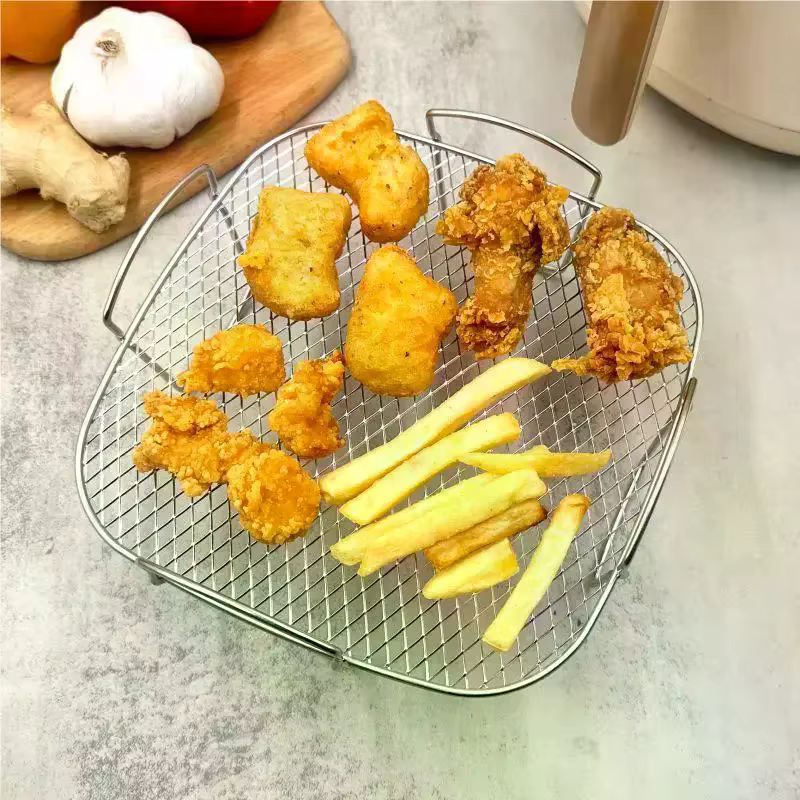 Support de rôtissage multifonctionnel Compatible Airfryer déshydrateur support de barbecue cuisson à