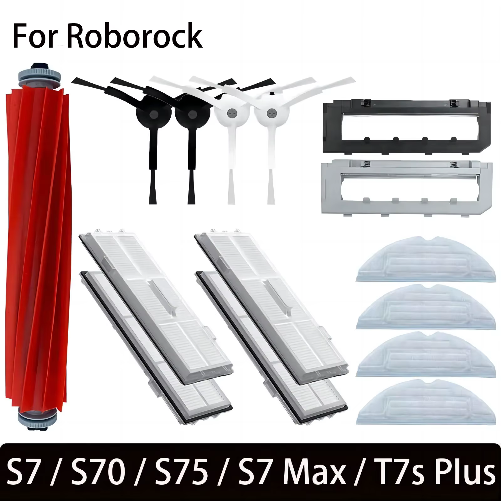 Pièces de rechange pour aspirateur Roborock S7 S70 S7Max T7S T7S Plus, brosse principale, filtre Hep