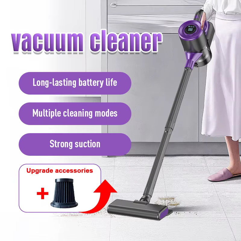 Aspirateur sans fil 9500Pa, forte aspiration, 10 en 1, aspirateur à main, 1,5L, 50 minutes d'autonom