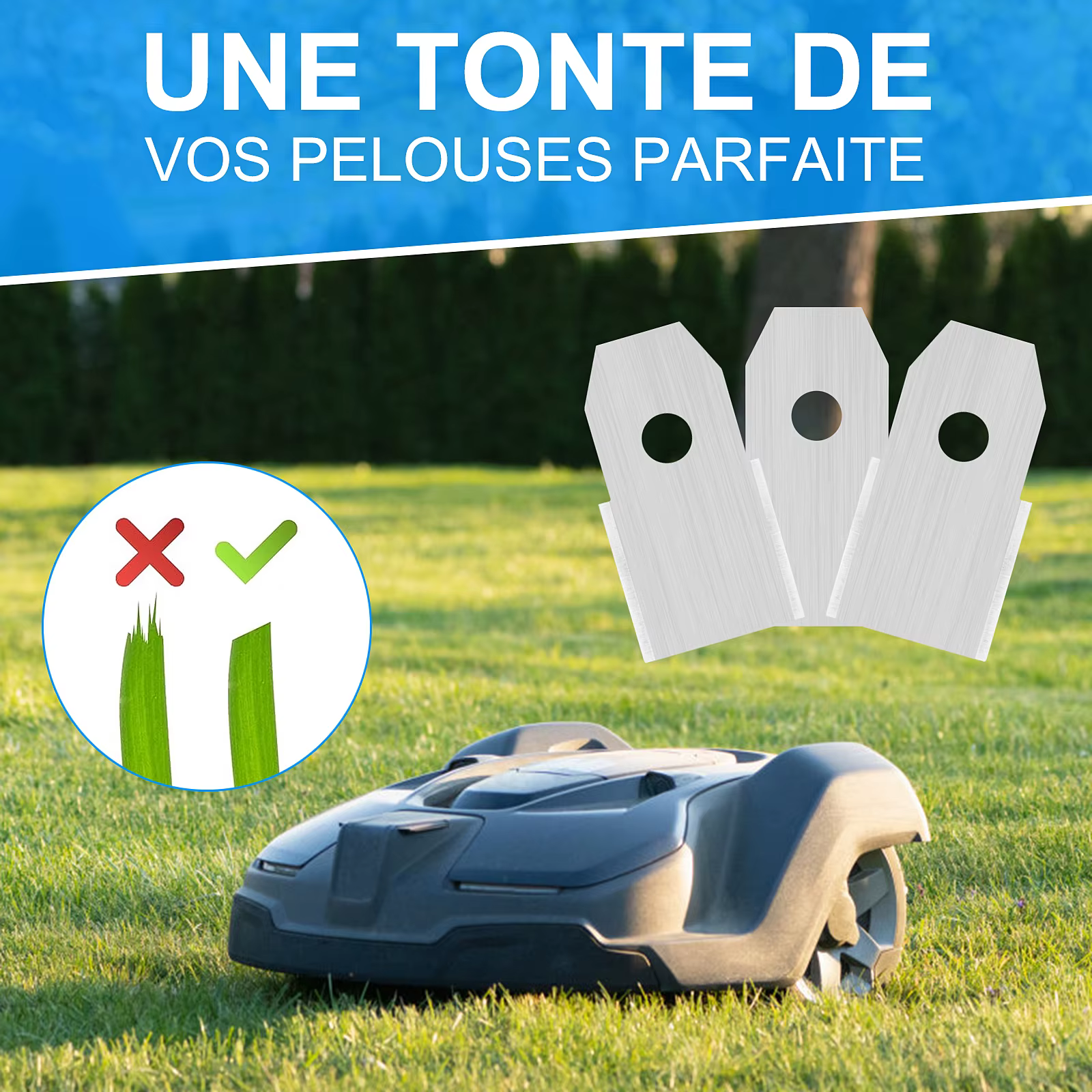 Husqvarna Automower/Gardena-Remplacement de tondeuse à gazon, 30 pièces