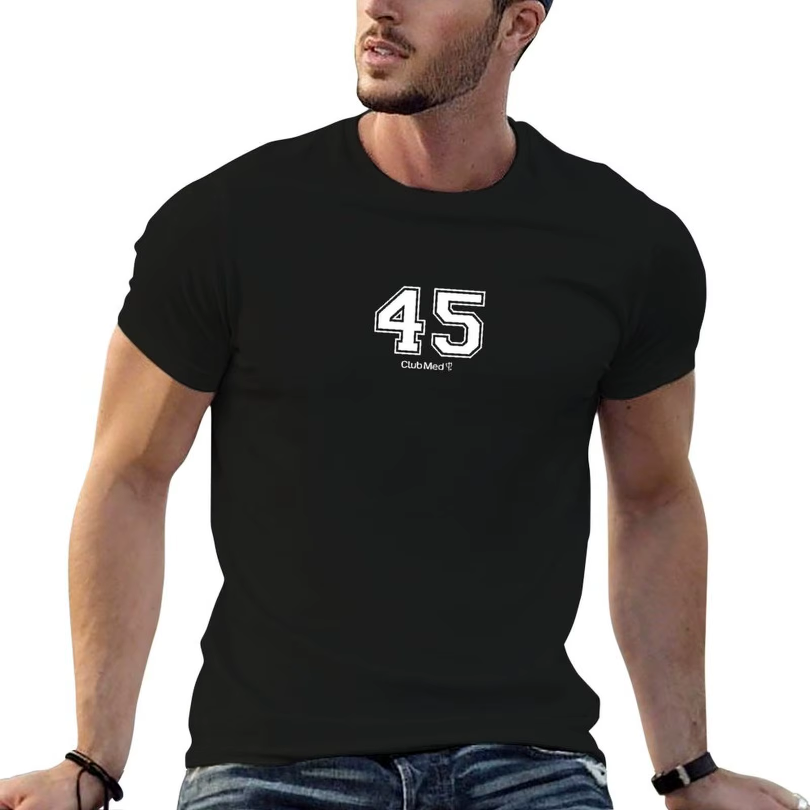 T-shirt Number 45 Club Med, haut d'été léger et respirant