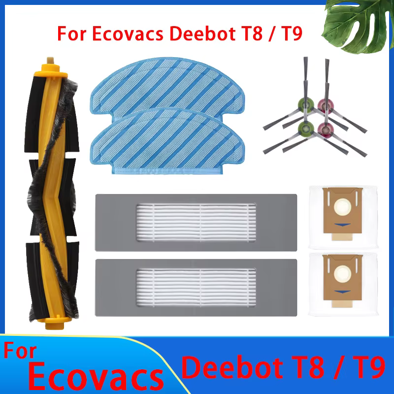 Pièces de sac à poussière pour aspirateur Robot ECOVACS Deebot T9 AIVI T8 AIVI N8 Pro, brosse latéra