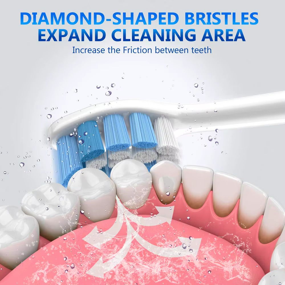 Têtes de brosse à dents pour PHILIPS, HX9034, HX3211, HX3281, HX6220, HX6211, HX6231, HX6250, HX6å,