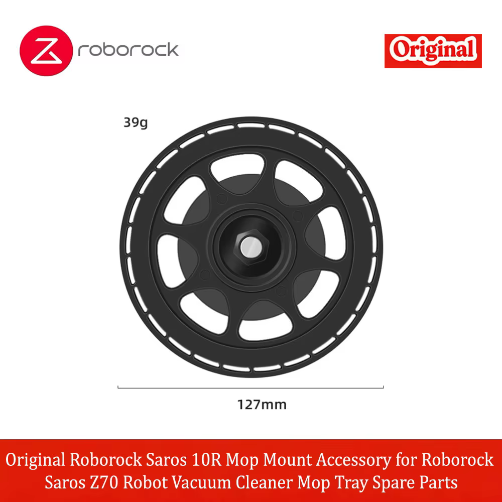 Support de serpillière d'origine Roborock Saros 10R pour aspirateur robot Roborock Saros Z70, pièces