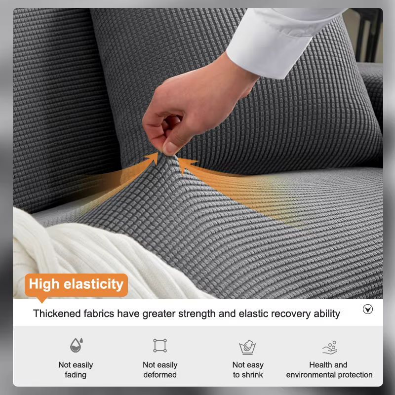Housse de canapé élastique pour salon maison Jacquard housse extensible housses de canapé d'angle 1/