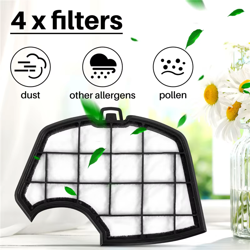 Filtre de protection de remplacement pour aspirateur Vorwerk Kobold VK140 VK150, 4 pièces