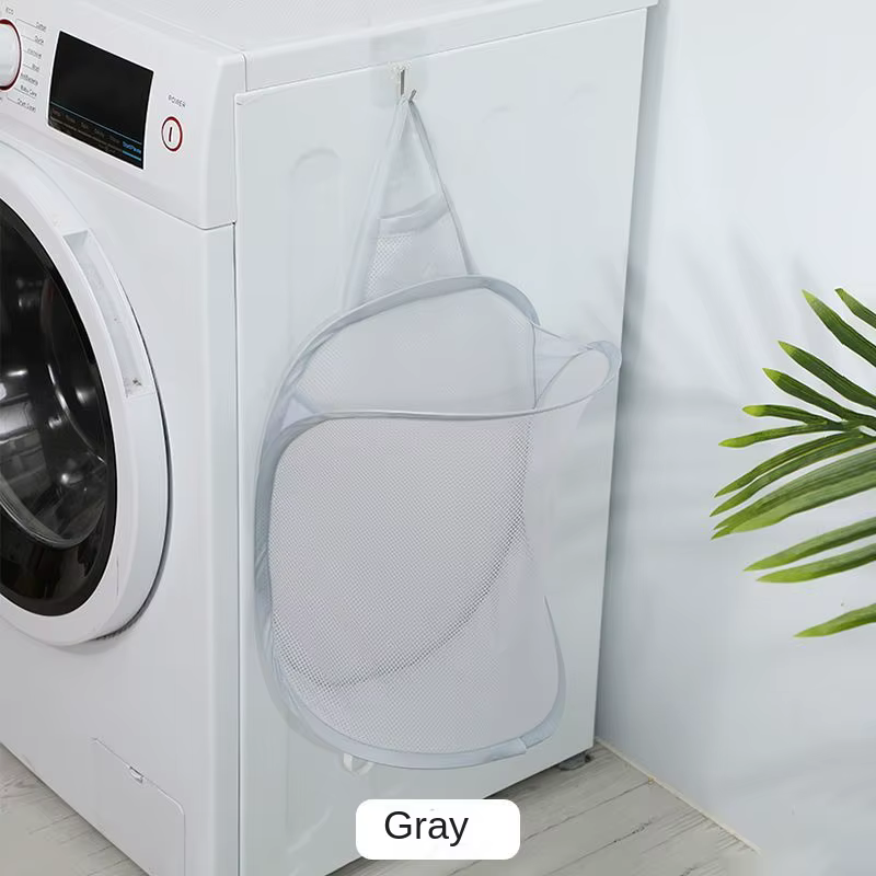 3140 panier à linge pliant organisateur pour vêtements sales salle de bain vêtements maille sac de r