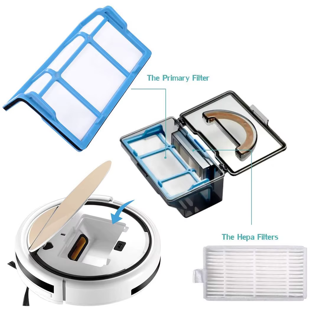 Kits d'aspirateur à brosse latérale avec filtre, pour ILIFE ZACO V3 V3s V5 V5s V5s Pro pour Medion M