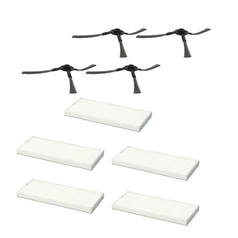 Pièces de rechange pour aspirateur Robot Vileda VR 201 VR201 PetPro, filtre HEPA, brosse latérale