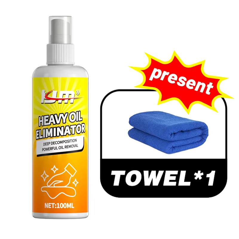 Nettoyant pour huile de cuisine KJM 100ML, puissant, élimine la graisse, spray facile à utiliser, dé
