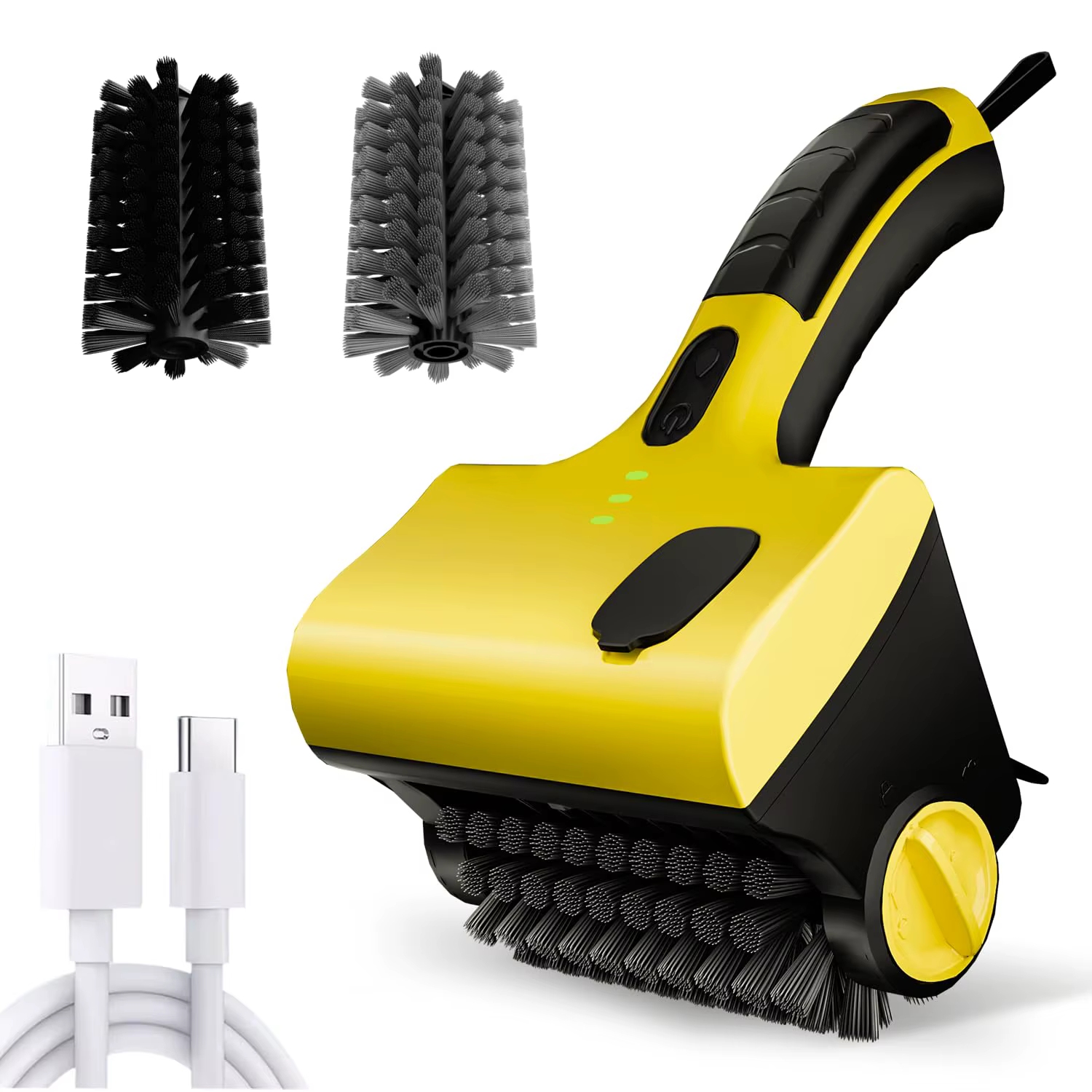 Brosse de nettoyage pour barbecue électrique sans fil avec réservoir de liquide, 2 vitesses, 360° ° 
