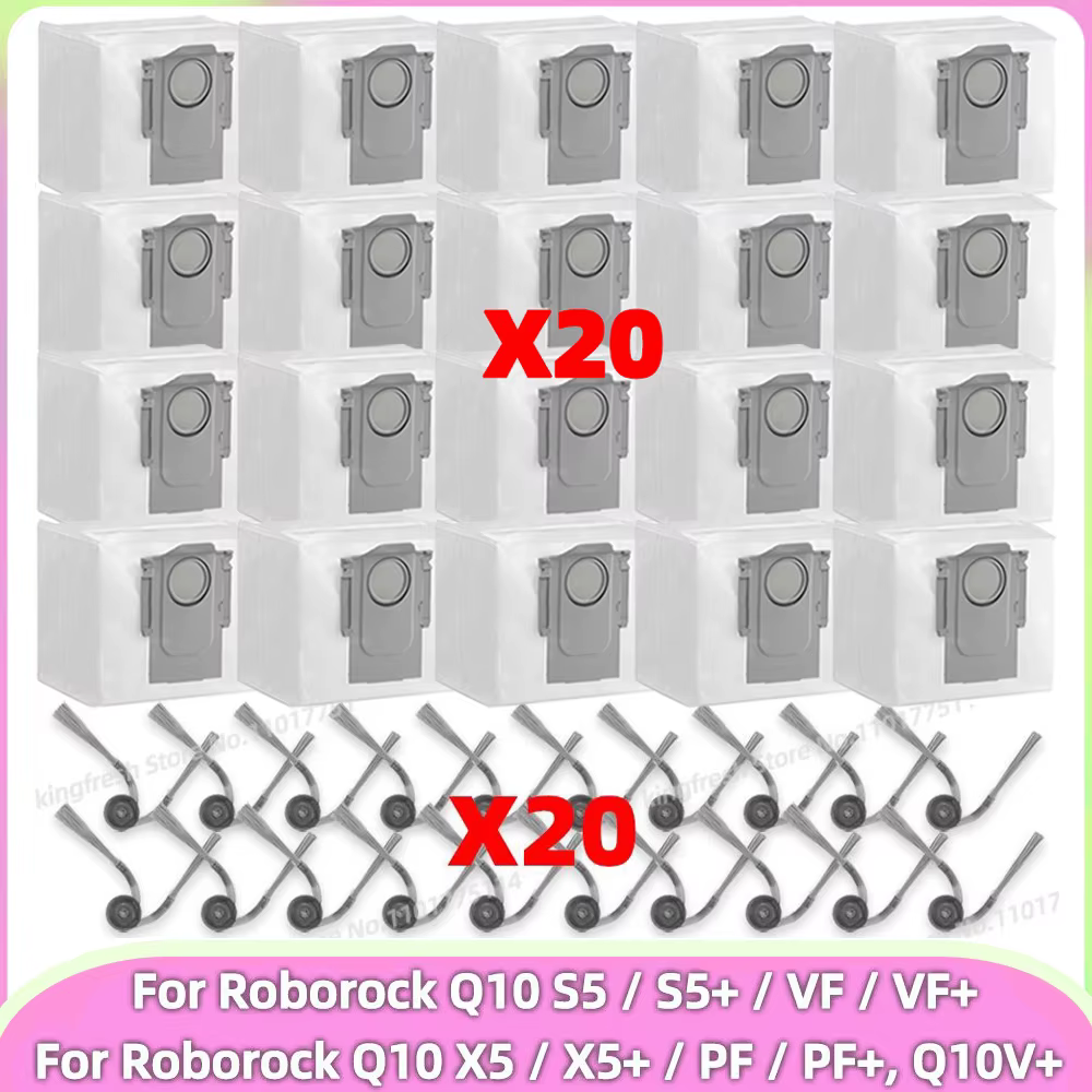 Compatible avec Roborock Q10 S5/ Q10 S5+/ Q10 VF/ Q10 VF+, Q10 X5/ Q10 X5+/ Q10 PF/Q10 PF+, Q10V+ Pl