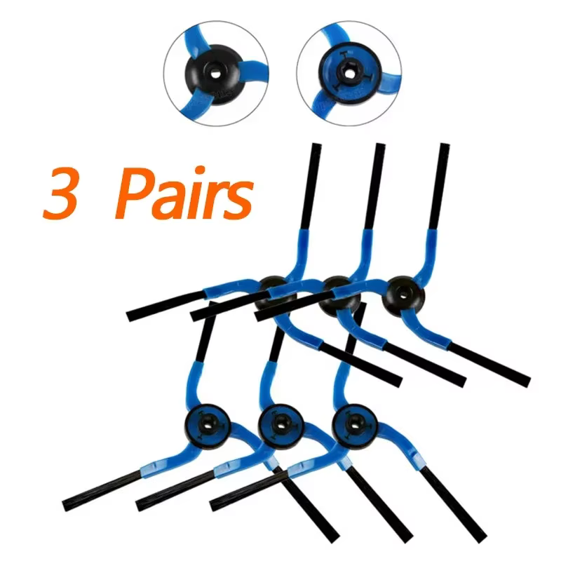 3 paires de brosses latérales pour Samsung Navibot Robot VC-RM84V SR8845, outils de remplacement pou