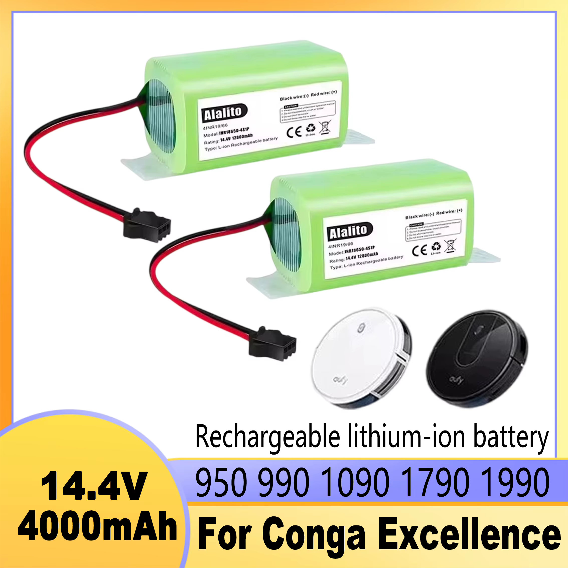 Robot aspirateur ILife INR18650 M26-4S1P pleine capacité 14.4V 3500mAh batterie au Lithium pour ILIF