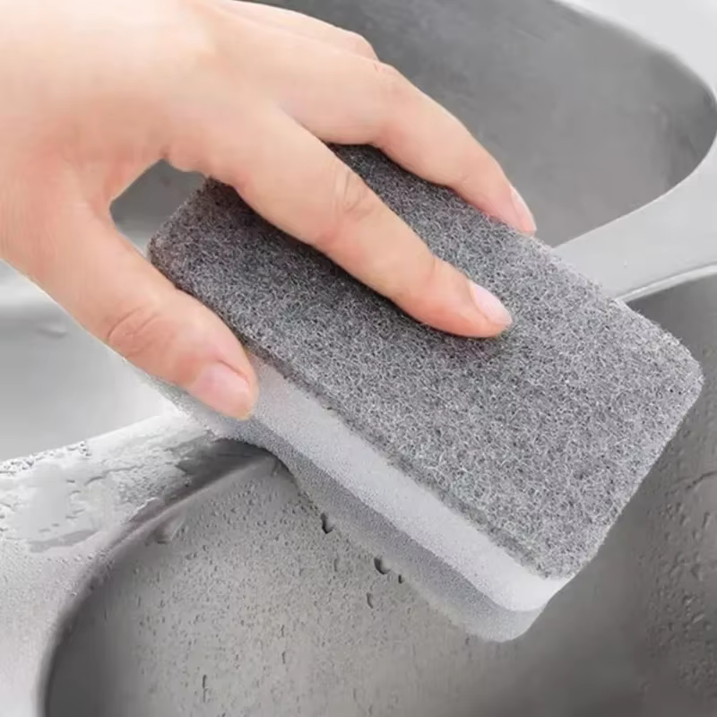 Éponges de nettoyage magiques à trois couches, réutilisables, pour casserole, vaisselle, tampons à r
