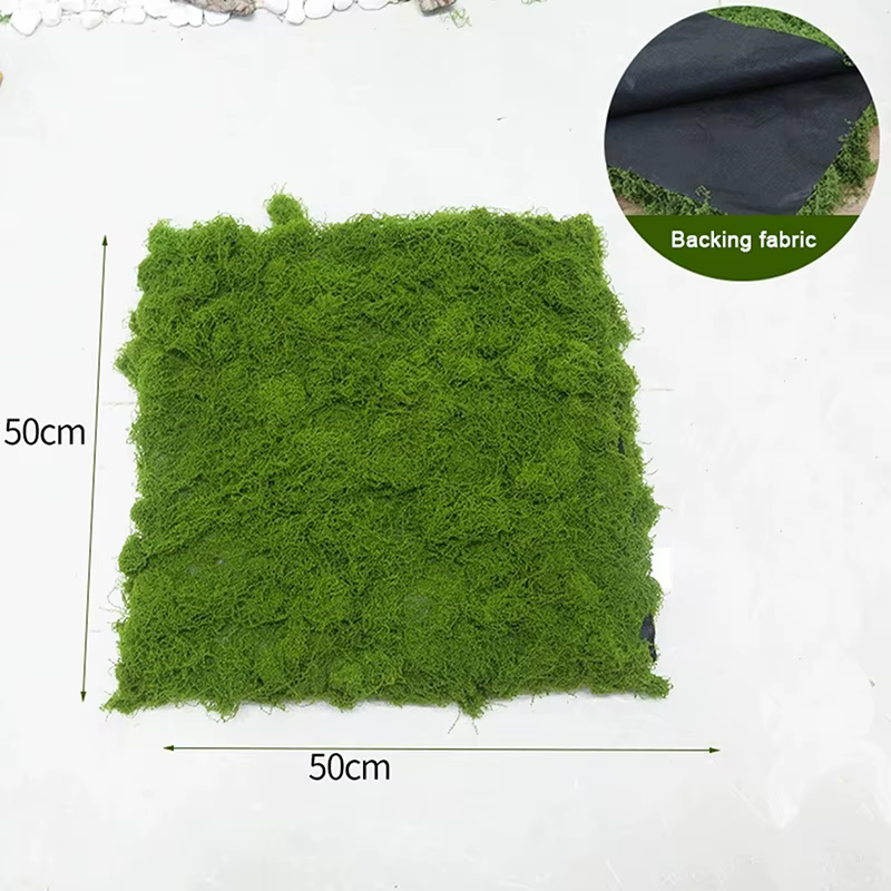 Gazon artificiel en mousse pour aménagement paysager micro-écosystème, pelouse, bonsaï, poterie, pav