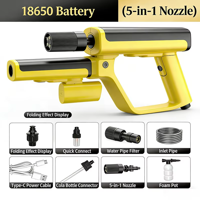 Nettoyeur de voiture sans fil haute pression, pistolet à eau pour lavage de voiture, outil de nettoy
