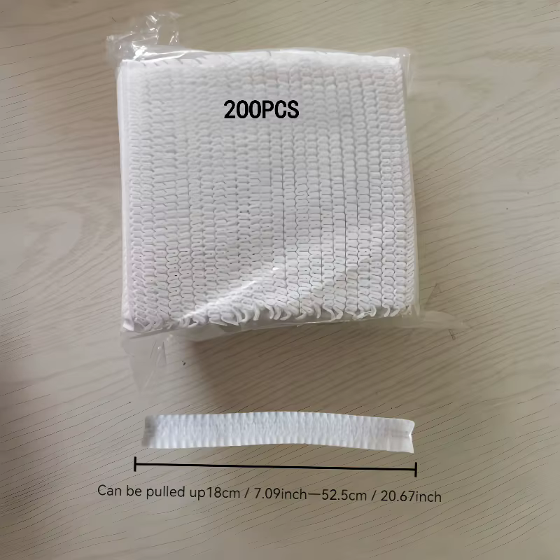 200 couvre-balais jetables |   Adsorption électrostatique qui absorbe fortement les cheveux et la po