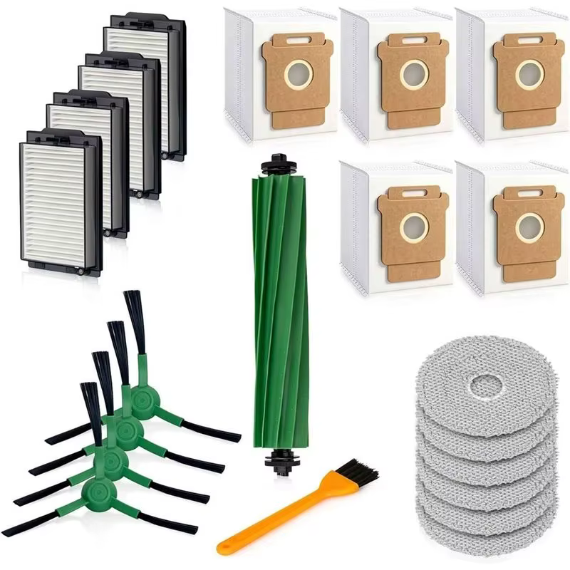 A38T – Kit d’accessoires pour aspirateur robot iRobot Roomba Combo 505/405 : brosse principale, tamp