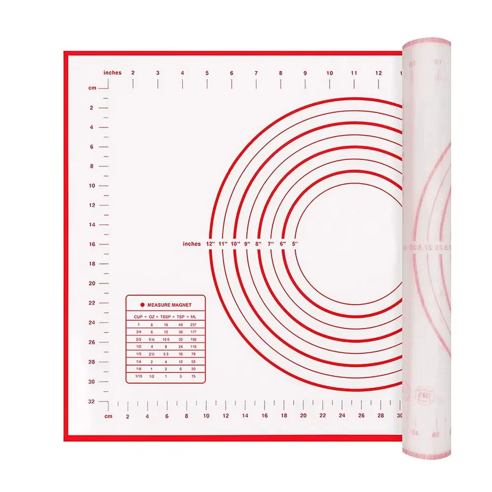 UNTIOR 1 pièces tapis de cuisson en Silicone tapis de pétrissage tapis de pâte Pizza gâteau pâte fab