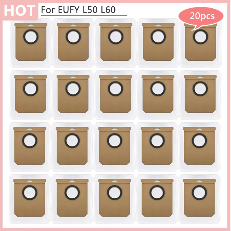 Pour EUFY L50 L60 sac poubelle accessoires pour la maison balayage Robot aspirateur sac à poussière 