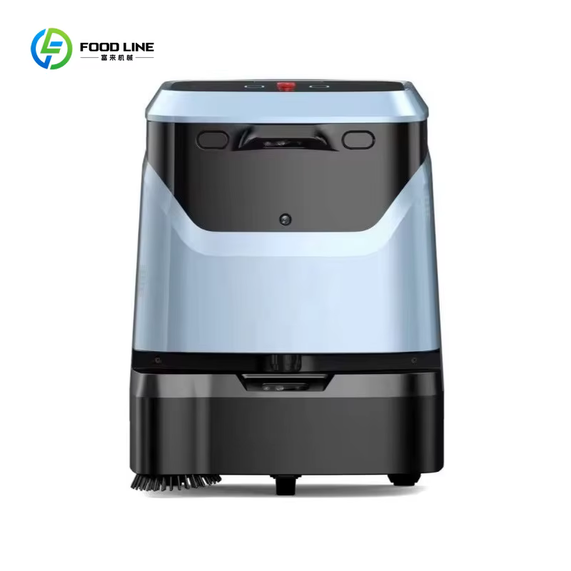 Robot de nettoyage intelligent, robot laveur de sols commercial avec nettoyage multi-surfaces, aspir