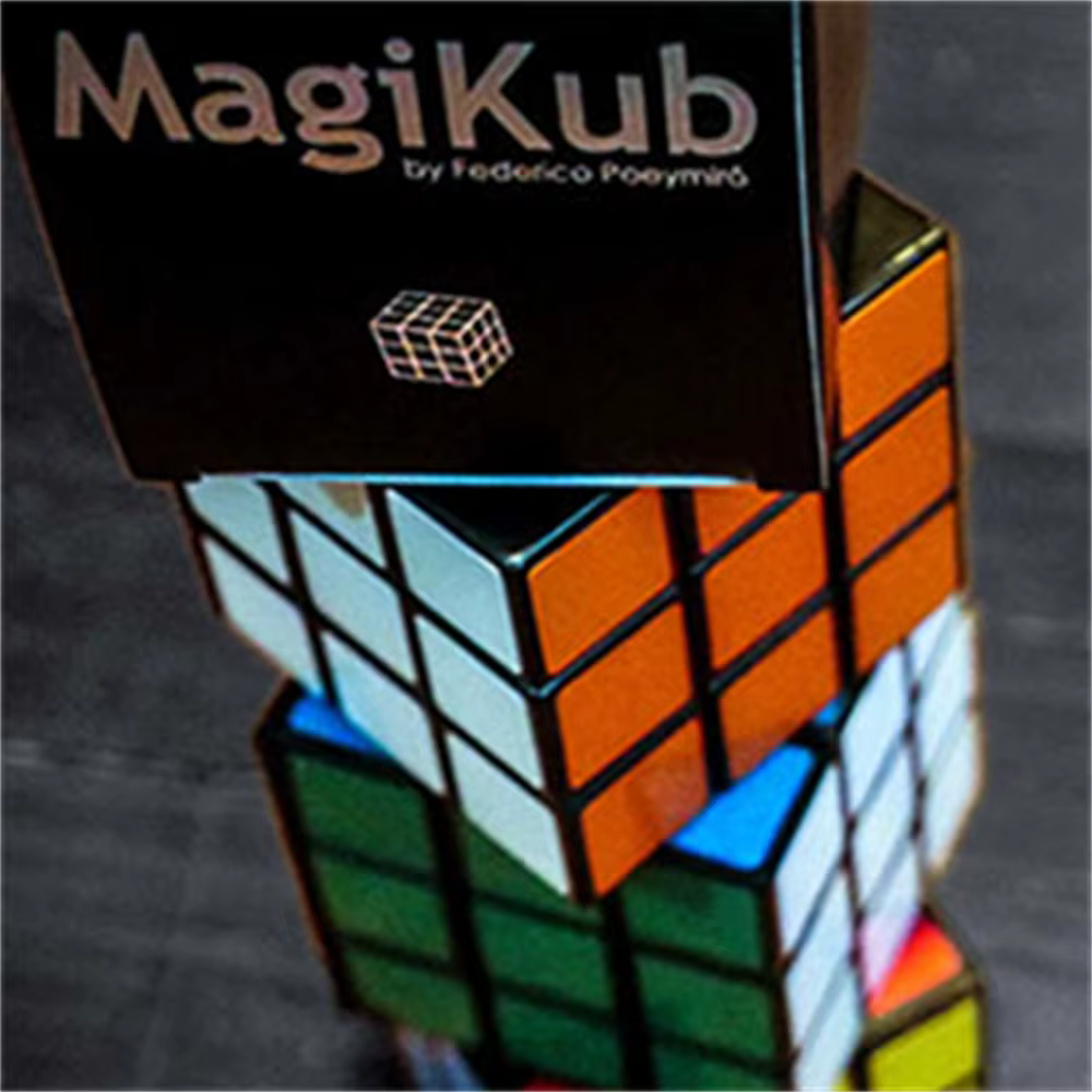 Magikub par Federico Poeymiro Gimmick tours de magie mentalisme gros plan scène de rue accessoires d