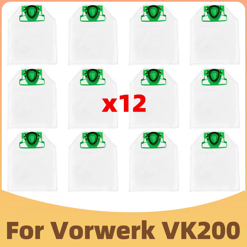 Compatible avec Vorwerk Kobold VK200 Aspirateur Robot Pièces de Rechange Accessoires Sac à Poussière