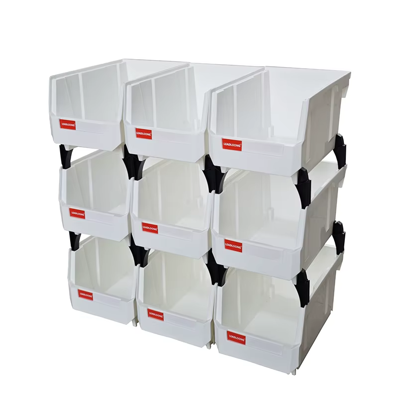 V2 couleur blanche 200*130*110mm atelier marchandises étagères organisateur bac empilable Multi outi