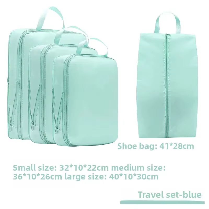 Ensemble de sacs de rangement pour voyage, excellent organisateur de bagages avec trousse de toilett