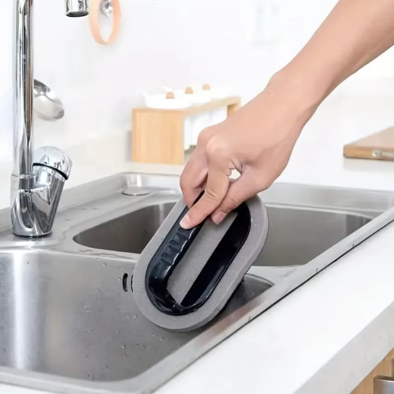 Brosse éponge magique émeri, brosse pour Pot de cuisine, fer antirouille, outil de nettoyage, brosse