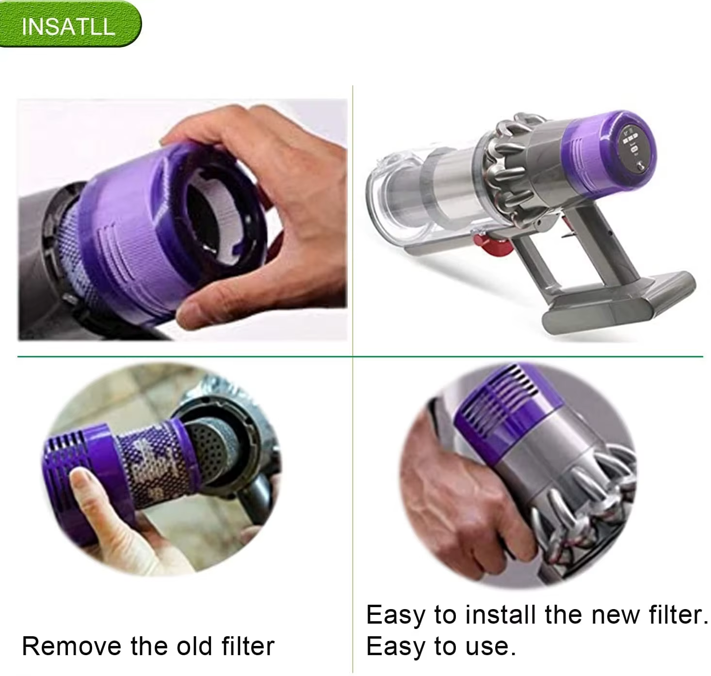 Accessoires pour aspirateur Dyson V10 SV12 Cyclone Animal, nettoyage Total absolu, filtres de rempla