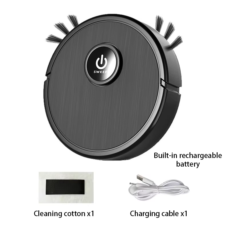 Aspirateur robot intelligent 3-en-1 Lenovo, aspiration puissante de 6000 Pa, fonction de balayage et